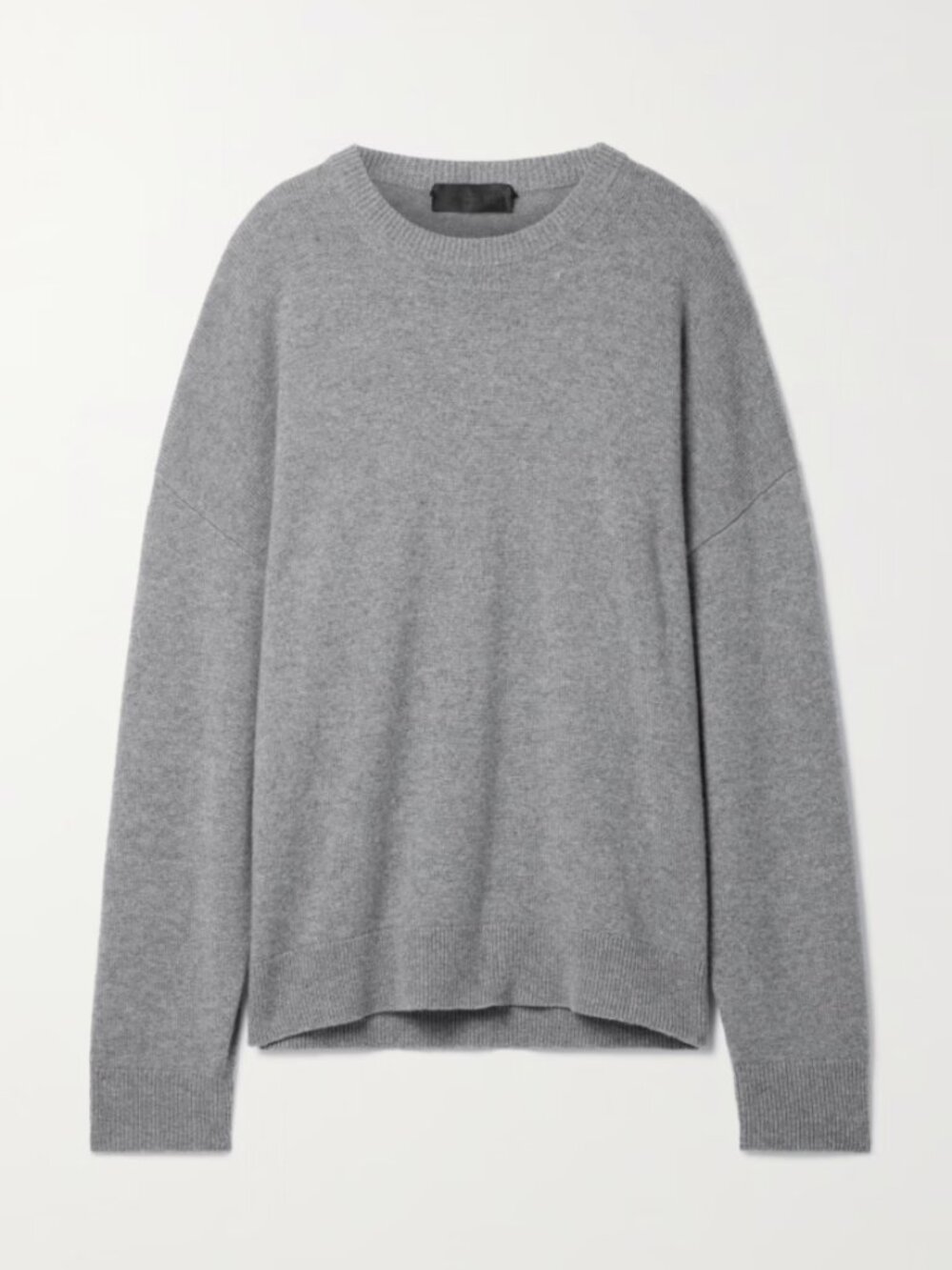 NWT Nili Lotan Nebelo sweater gray melange cashmere sz M